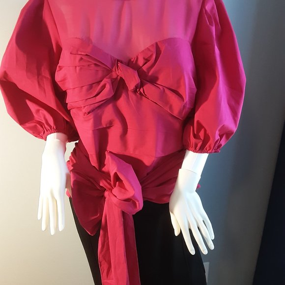 FUSHIA SWEETHEART BLOUSE by 7TH AVENUE DESIGN STUDIO NEW YORK & COMPANY - Picture 9 of 12